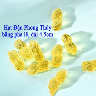 Hạt đậu phộng vàng bằng pha lê thủy tinh phong thủy chiêu tài nạp lộc như ý