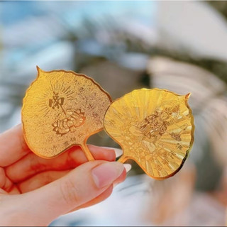 LÁ BỒ ĐỀ MẠ VÀNG MAY MẮN, TÀI LỘC - để ví, ốp điện thoại, bằng kim loại