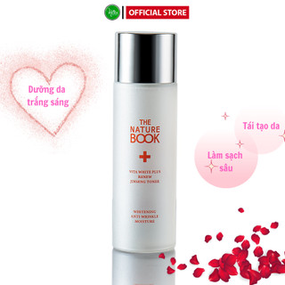 Nước Hoa Hồng dưỡng trắng Hồng và Tái tạo da Vita White Plus Renew Jinseng Toner 120ml