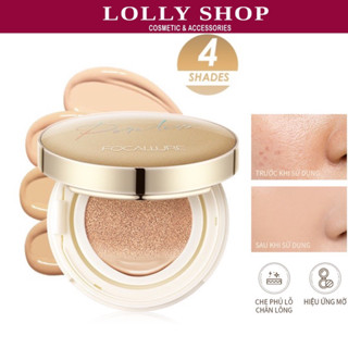 Phấn nước BB FOCALLURE Golden Age 12g chống nước kết cấu mỏng nhẹ che phủ hoàn hảo làm mờ lỗ chân lông