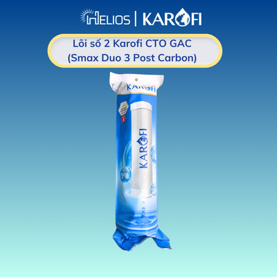 Lõi số 2 Karofi CTO GAC (Smax Duo 3 Post Carbon) dùng cho máy S-s038, OP1310, O07, P95, U03, U05, U95, D52