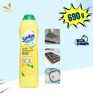 Kem tẩy đa năng Sunlight tẩy bếp, lò vi sóng, gạch men chai 690g