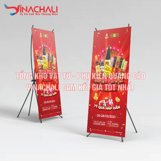 Standee chữ x 60 x 160 cm , 80 x 180 cm giá rẻ - chân standee quảng cáo loại tốt