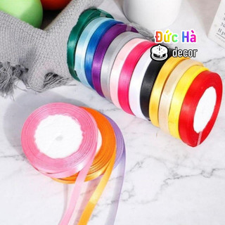 Ruy băng lụa satin 1cm - Cuộn 25 Yards/Cuộn