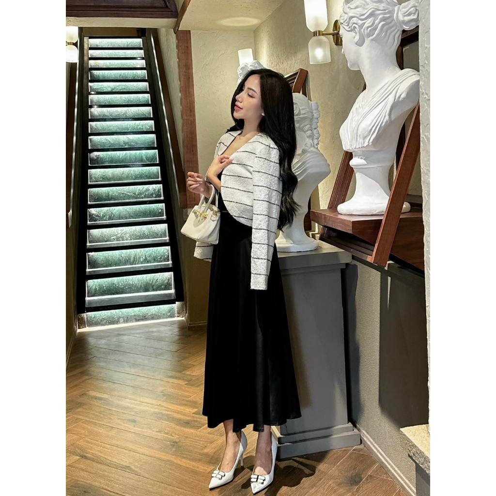 Chân váy lụa dài "Tina Skirt "EllyClothing