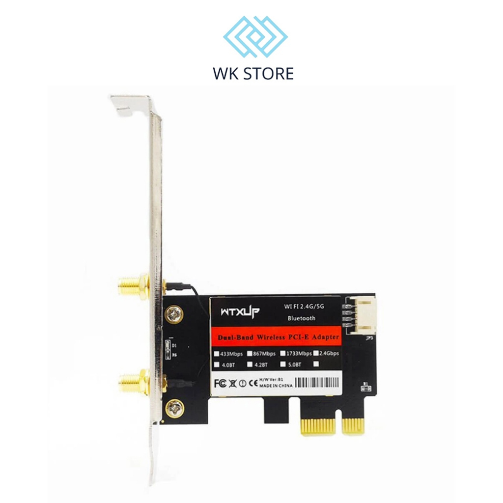 Card Wifi Bluetooth Cho PC LINKSYS Intel Ac 7260 PCI-e x1 Mới (BH 1 Tháng)