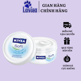 Kem Dưỡng Ẩm Cho Da NIVEA Soft Dưỡng Da Mặt và Toàn Thân Giúp Da Mềm Mịn Hũ 200ml Chính hãng