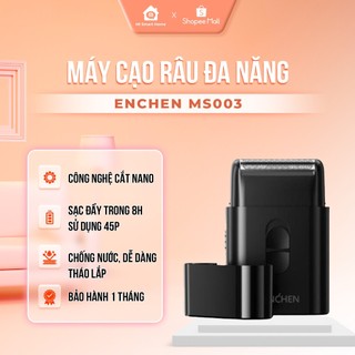 Máy cạo râu Blackstone Enchen MS003, chống nước IPX7 cạo khô & ướt, pin sử dụng đến 2 tháng