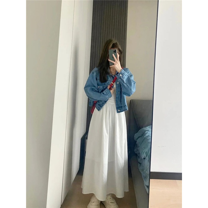 VÁY 2 DÂY TRẮNG NỮ CÚP NGỰC Có Mút Ngực, Váy Maxi DÁNG DÀI MẶC 2 KIỂU NỮ TÍNH SUZY DRESS (Có Bigsize) | BigBuy360 - bigbuy360.vn