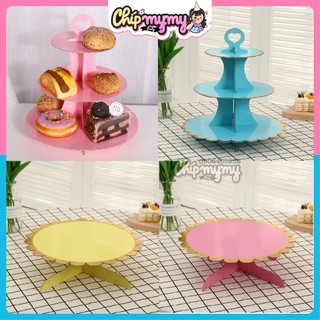 Kệ bánh sinh nhật 1 tầng, 3 tầng LOẠI 1 kệ đựng bánh gato cupcake bằng giấy cứng CHIPMYMY