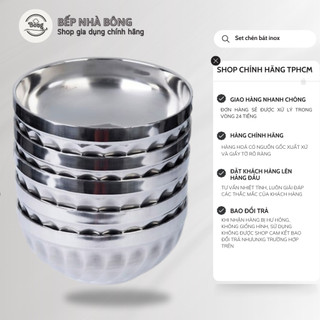 Chén, bát inox 2 lớp- chén ăn cơm inox xoắn