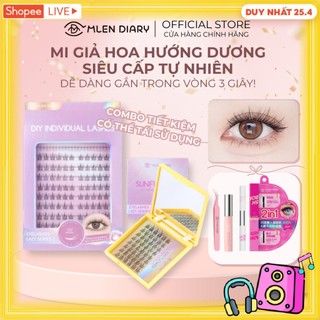 MlenDiary Mi giả HOA HƯỚNG DƯƠNG dễ gắn, dễ dùng ,mắt to tự nhiên