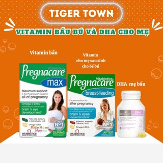 Date 2026 - Vitamin bầu bú pregnacare cho mẹ bầu và mẹ bỉm sau sinh & DHA Bioisland cho mẹ