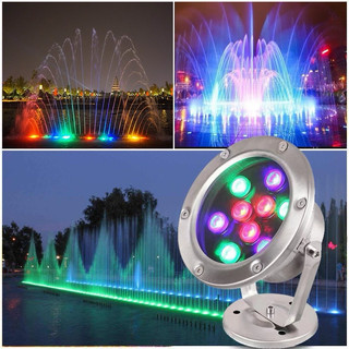 Đèn LED âm nước 9w (chiếu pha)