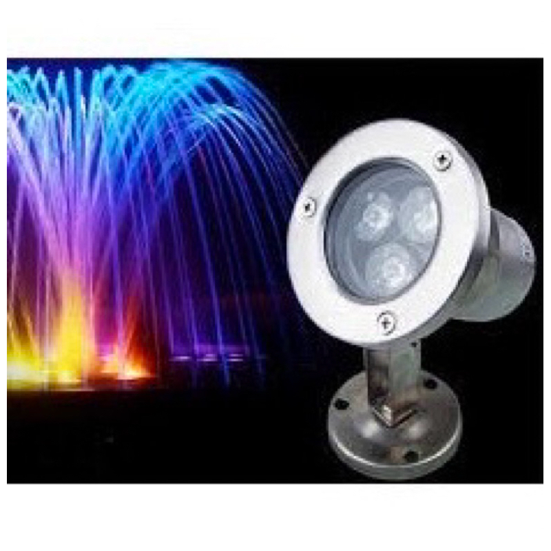 Đèn Led Âm Nước 3W Chiếu Pha Cho Đài Phun Nước cảnh quan sân vườn trang trí đèn ngoài trời