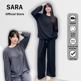 Bộ Nỉ Tăm Nữ SARA VN Thu Đông Cao Cấp - Mã TD026