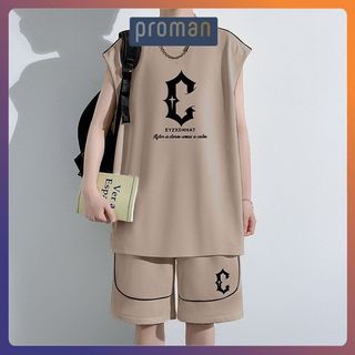  Bộ Thể Thao Nam 3 Lỗ Chất Tổ Ong Thêu Chữ C Bộ Quần Áo Nam Mặc Nhà Chất Vải Dày Dặn Mềm Mát BO22 - PROMAN 