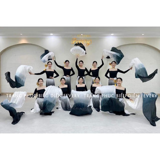 Quạt lụa múa đẹp hiện đại sẵn