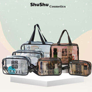 Túi Đựng Mỹ Phẩm Du Lịch LIGHT TRAVEL Trong Suốt Chống Thấm Nước SHUSHU COSMETICS