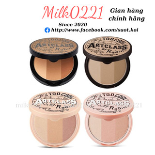 Phấn tạo khối + má hồng + bắt sáng highlight too cool for school art class by rodin