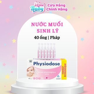 Nước muối sinh lý vệ sinh cho bé physiodose pháp - 40 ống/hộp