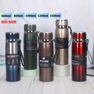 (Chính Hãng giữ 24H) BÌNH NƯỚC GIỮ NHIỆT ⚡️ BÌNH GIỮ NHIỆT INOX CAO CẤP VACUUM (GIAO MÀU NGẪU NHIÊN)