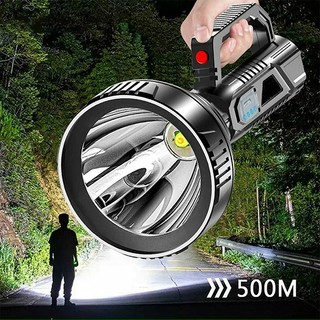 Đèn Pin Siêu Sáng Cầm Tay Chiếu Xa 500M , Pin Trâu , Chông Nước , 3 Chế Độ (Bảo hành 1 năm)