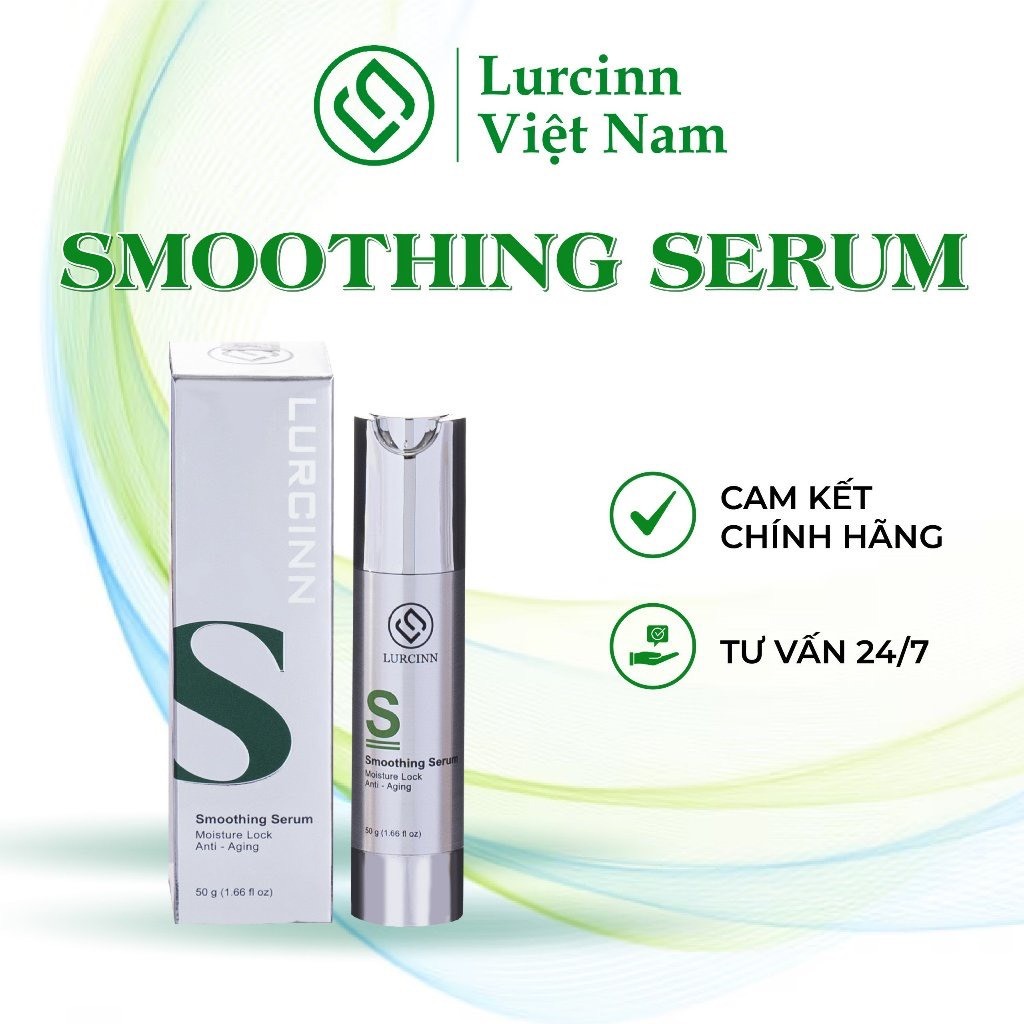 Nước Thần Khóa Ẩm Sâu 75h Lurcinn Smoothing Serum 50ml Dưỡng Ẩm, Khóa Ẩm, Cân Bằng PH Cho Da