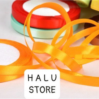 Giá sỉ Lôc 10 cuộn ruy băng lụa 1cm - VPP Halu