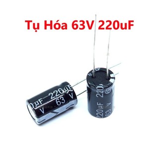 Tụ hóa 63v 220uf kích thước 10x17mm - chất lượng cao