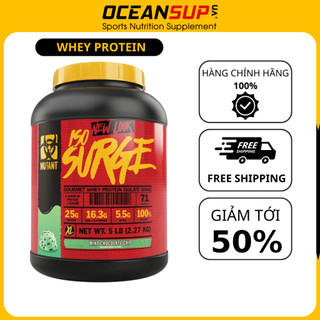 Whey Protein MUTANT ISO SURGE 5lbs (2.27kg) tinh khiết kết hợp giữa Whey Protein Hydrolyzed và Protein Isolate.