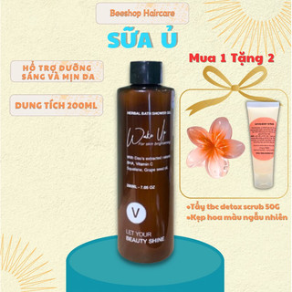Sữa ủ body hổ trợ làm sáng và đều màu da giảm tình trạng viêm nang lông wakeup Vyvyhaircare 200ml