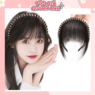 Bờm mái đính đá thời trang nữ QAMA13 Bờm đính đá tóc giả nữ