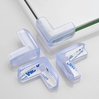 [COMBO 4] x Miếng silicon bịt góc bàn an toàn cho bé -kem keo dính