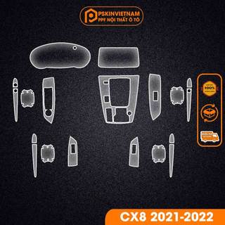 Dán PPF trong suốt ô tô Mazda CX8 2021-2022 chống xước, che mờ vết xước nội thất T-Home&More