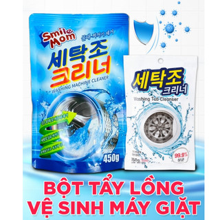 Túi bột tẩy vệ sinh lồng máy giặt 450g