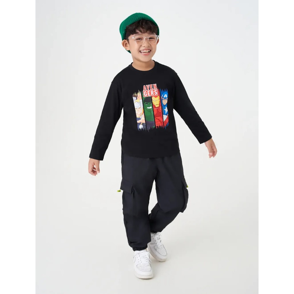 CANIFA Áo phông dài tay bé trai cotton