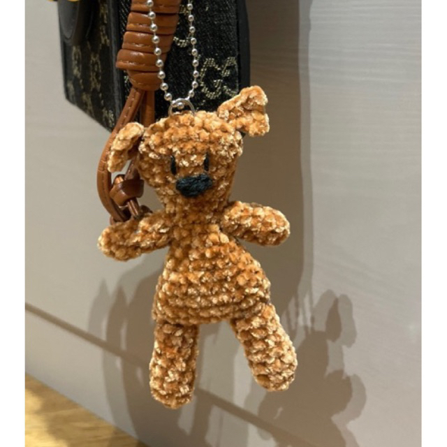 Móc khoá len gấu Teddy bear Mr. Bean handmade