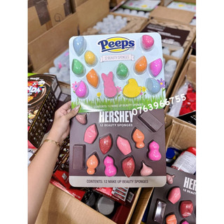 Set 12 mút trang điểm hình chocolate hershey hàng mỹ