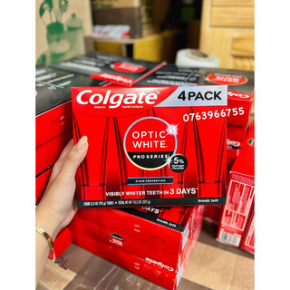 Kem đánh răng colgate optic white pro series 93g 5% hydrogen peroxide của mỹ mẫu mới