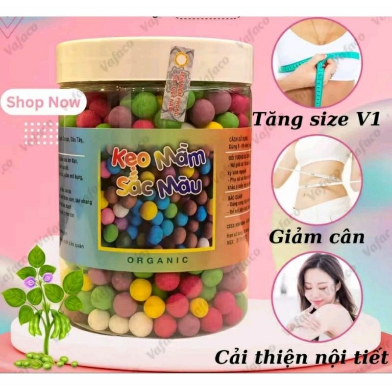 [CÓ CHE TÊN] 550gr Viên Mầm Đậu Nành Mix Vị hỗ trợ nở ngực, hỗ trợ tăng vòng 1, đẹp da…