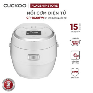Nồi cơm điện tử Cuckoo 1,8L CR-1020F - Bảng điều khiển LED - Lòng nồi chống dính -  Hàng chính hãng bảo hành 24 tháng