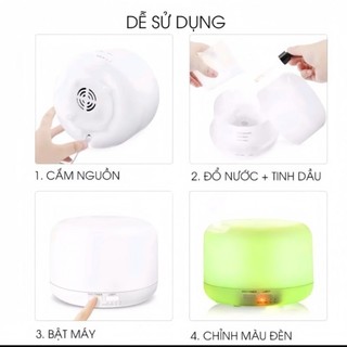 (Tặng kèm Tinh dầu thơm) Máy xông tinh dầu có remote