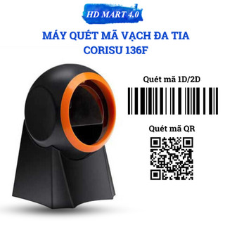 Máy quét mã vạch đa tia CORISU 136F Công nghệ Cmos siêu nhạy, dễ dàng sử dụng, quét mã 1D/2D, mã QR - Bảo hành 12 tháng