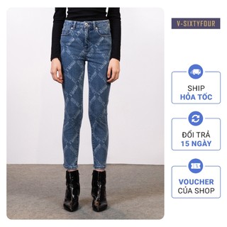 Quần Jeans Nữ Dáng Slim Fit Laser. Slim Fit Laser Women's Jeans V-SIXTYFOUR V64 - 222WD2082F2950