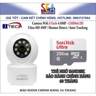 Camera Wifi J-Tech 4.0MP - UHD6612D Ultra HD 4MP / Human Detect / Auto Tracking