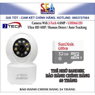 Camera Wifi J-Tech 4.0MP - UHD6612D Ultra HD 4MP / Human Detect / Auto Tracking
