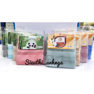 Khăn mặt cotton sợi tre/bông cao cấp 30 x 50 cm