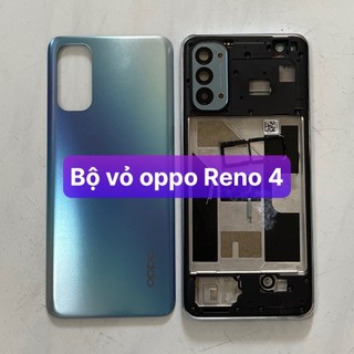 Bộ vỏ oppo Reno 4 ,kèm khay sim,phím,cụm kính camera
