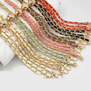  Dây đeo túi xách ví Xiaoxiang bằng kim loại và da PU cao cấp có thể điều chỉnh độ dài 